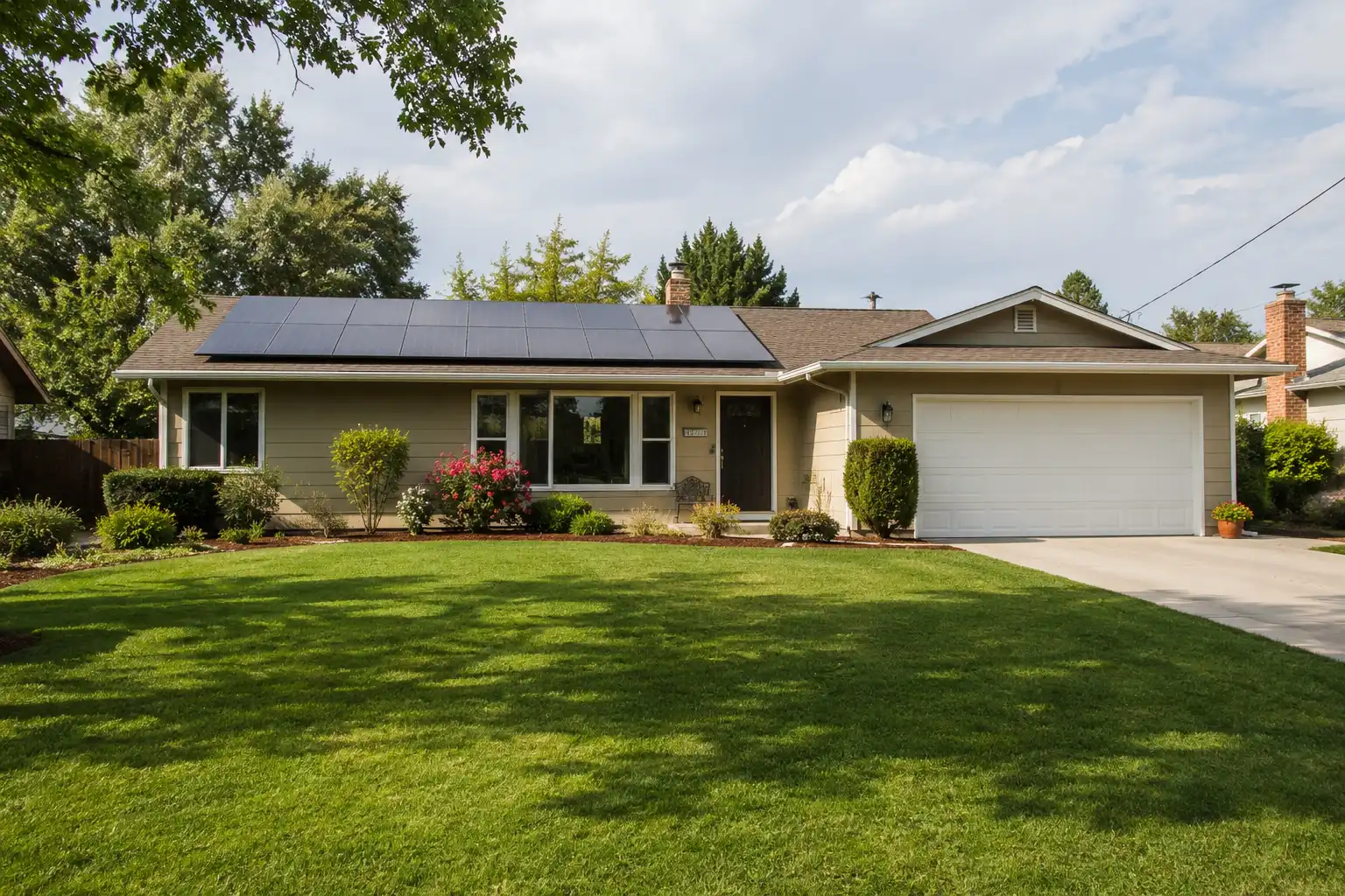 Patel Residence rooftop solar installation