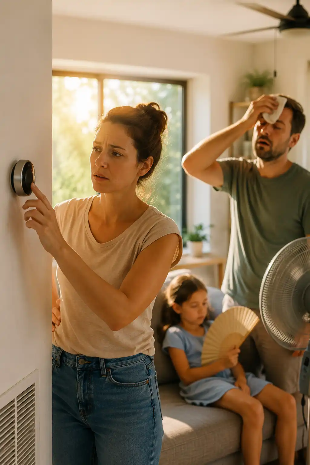 Electricity outrage during hot summer home